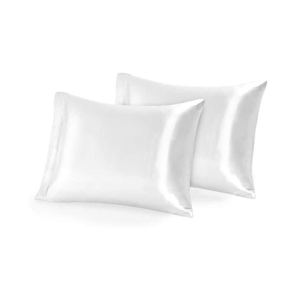Funda de Almohada de Seda Lyshin Standard Pack 2 | Transpirable, Refrescante y Suave para Cabello y Piel