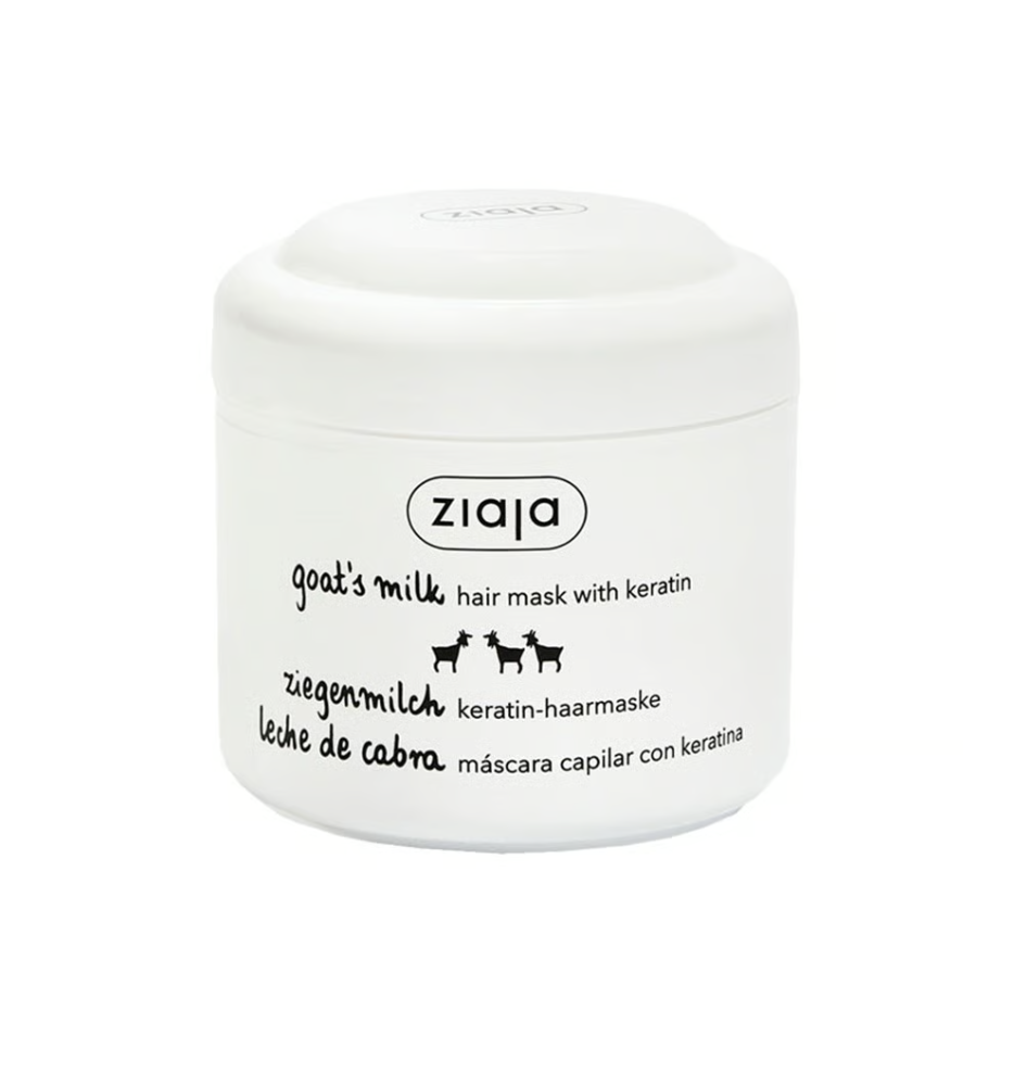 Ziaja Goat’s Milk Strengthening Hair Mask with Keratin 200 ml – Mascarilla Capilar Fortalecedora